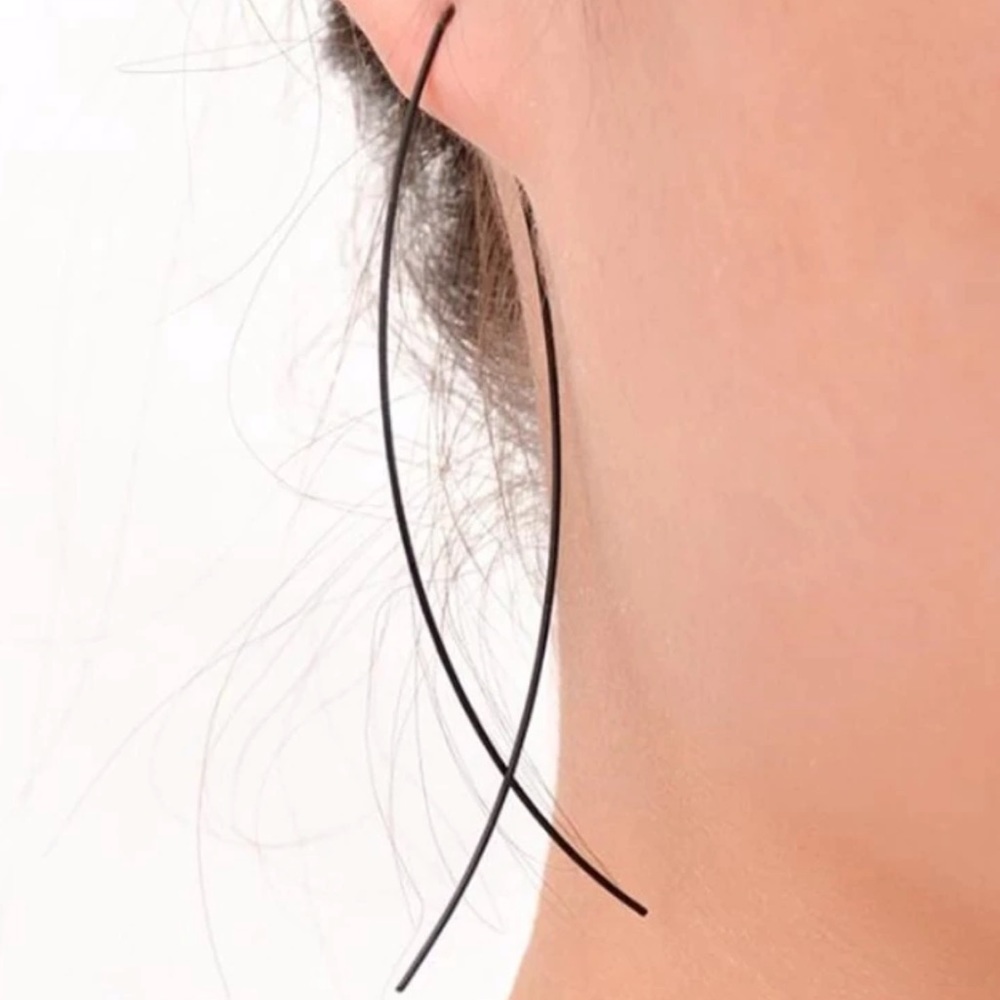Black Unique Earrings